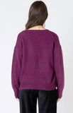 Plum V-Neck Sweater