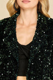 Green Velvet Sequin Bolero