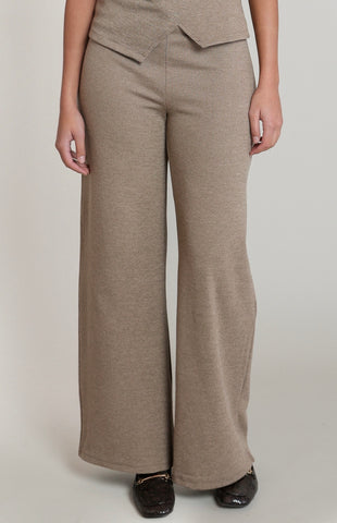 Heather Brown Wide Leg Pants