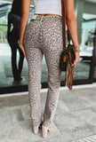 Kelsey Leopard Hi Rise Jeans