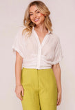 White Pintuck Top