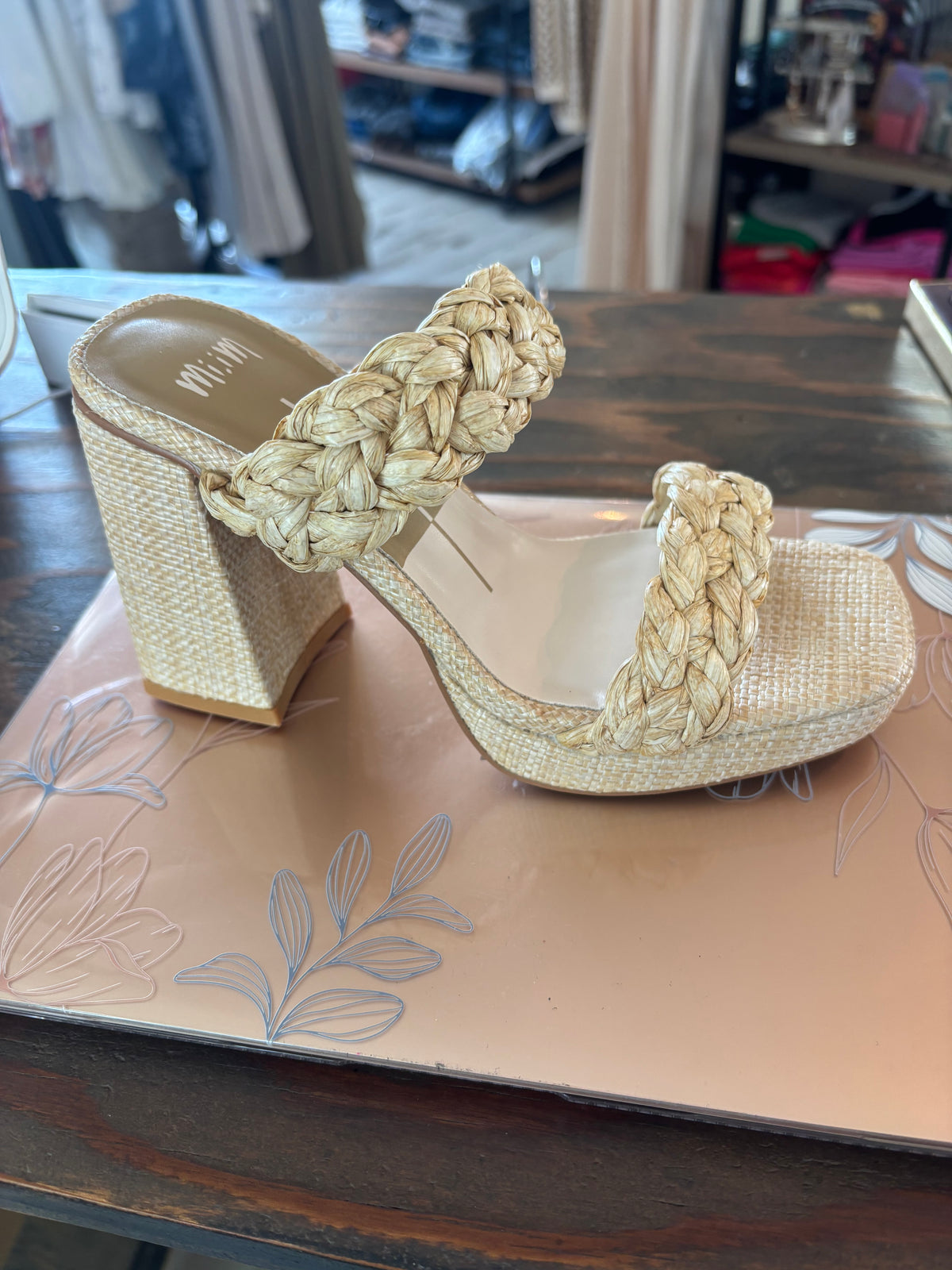 Chloe Raffia Platform Sandals