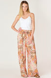Pink Medallion Wide Leg Pants