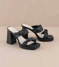 Black Faith Platform Sandals