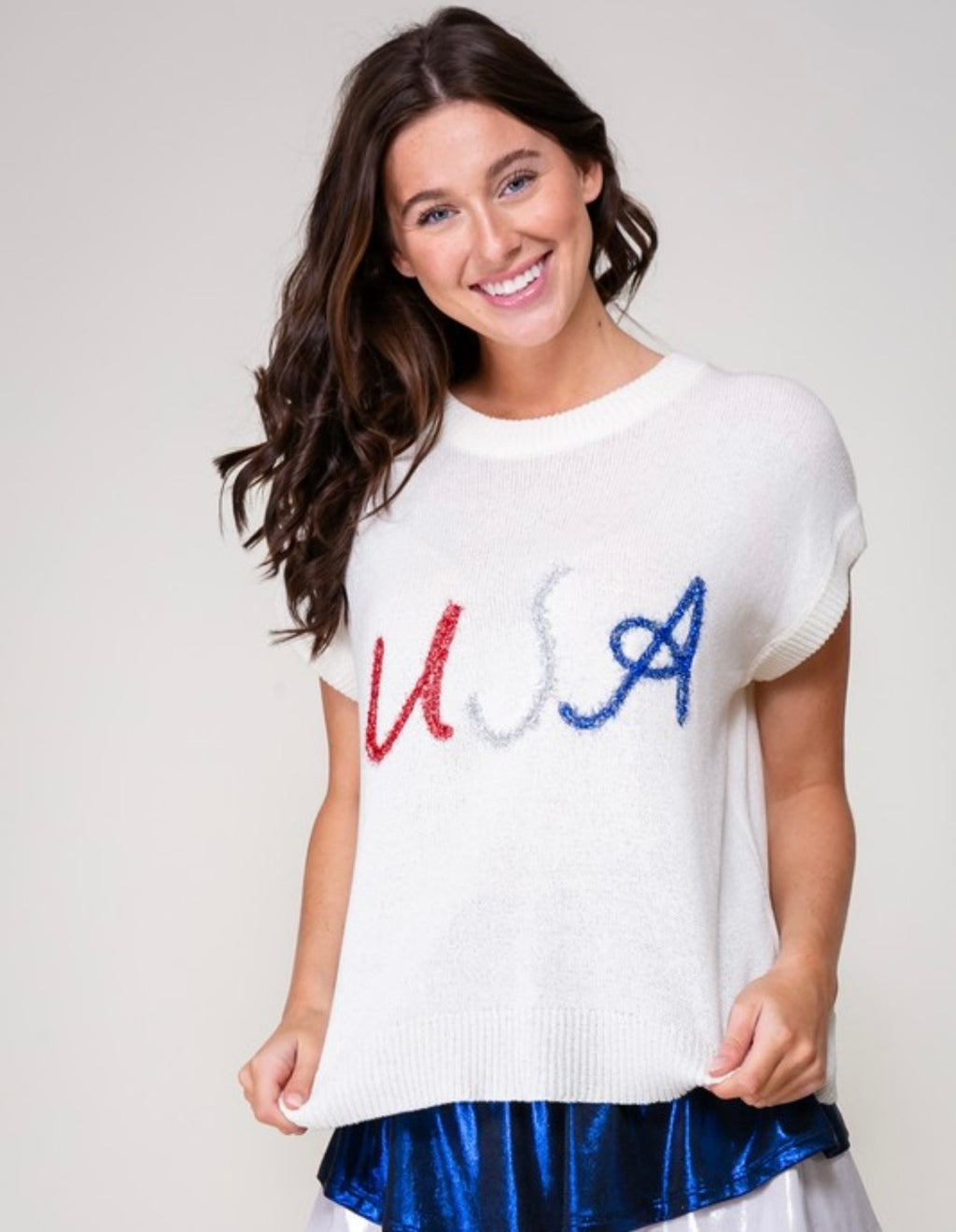USA Tinsel Sweater