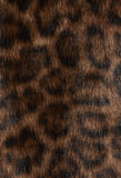 Leopard Faux Fur Trench Coat