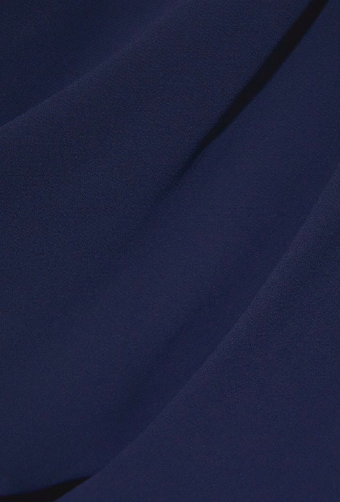 Navy Asymmetric Shoulder Dress