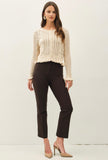 Natural Pointelle Cardigan