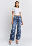 Floral Wide Leg Jeans