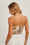 Ivory Floral Scarf Top