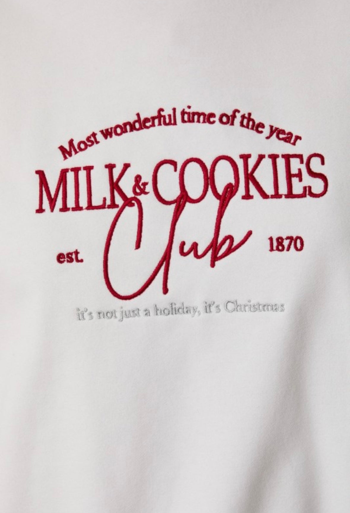 White Milk & Cookies Club Sweatshirt