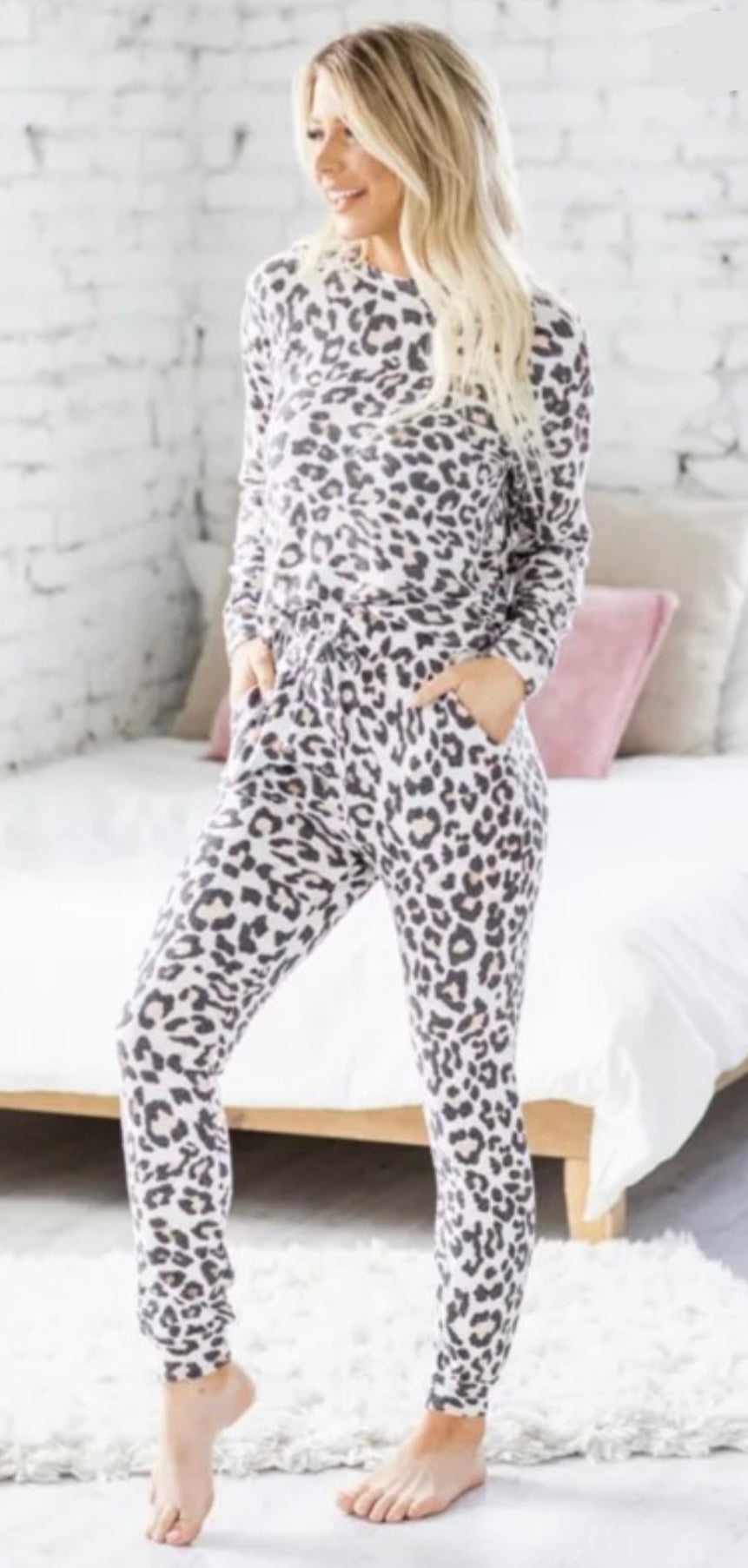 Leopard Print Lounge Set