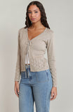Oatmeal Tie Cardigan