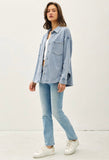 Denim Fleece Shacket