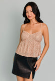 Gold Sequin Babydoll Top