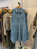 Denim Collard Button Down Dress