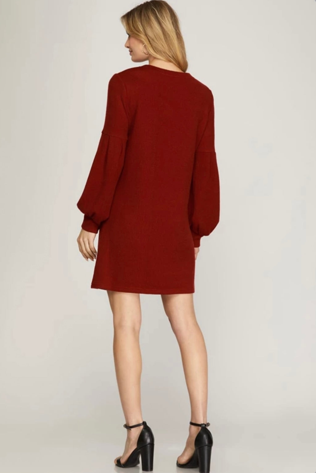 Ruby Balloon Sweater Dress