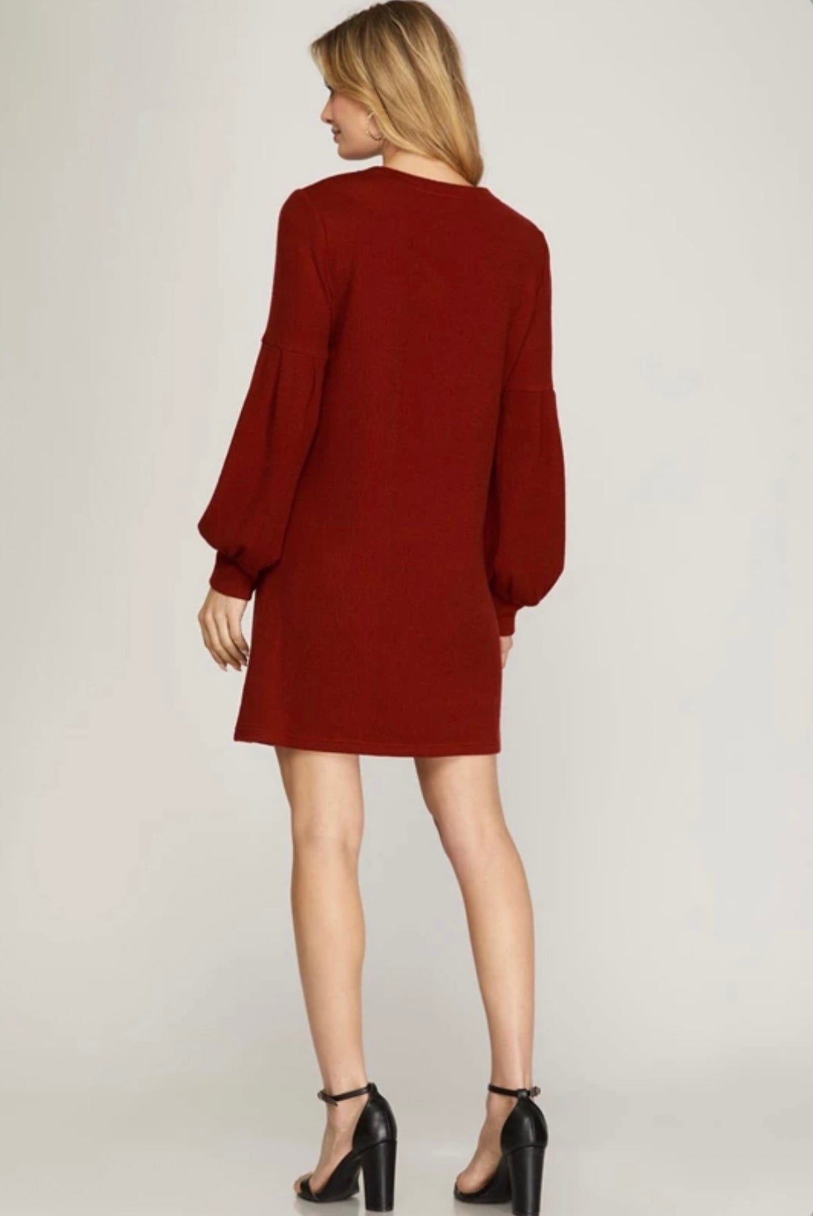 Ruby Balloon Sweater Dress