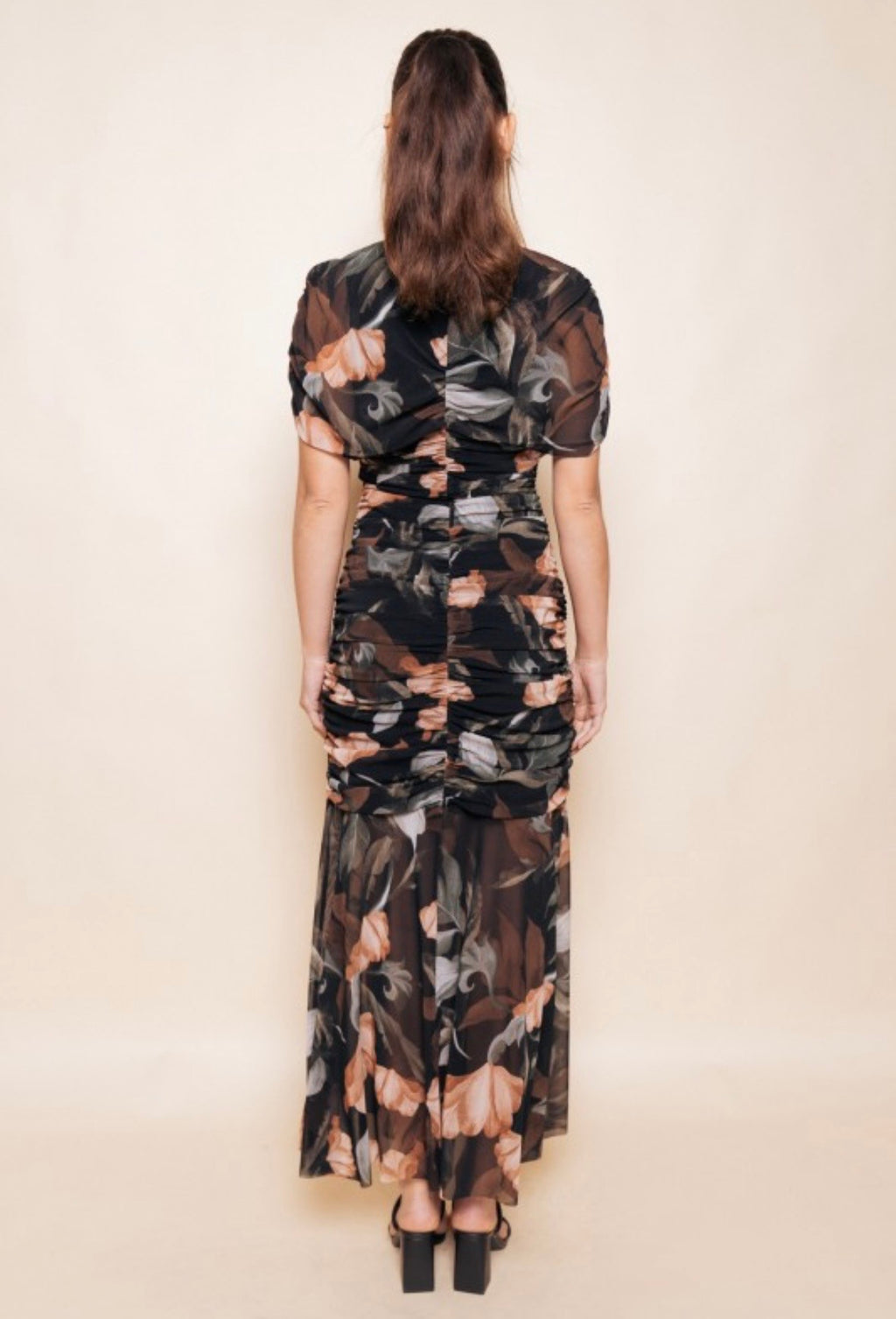 Floral Cape Dress