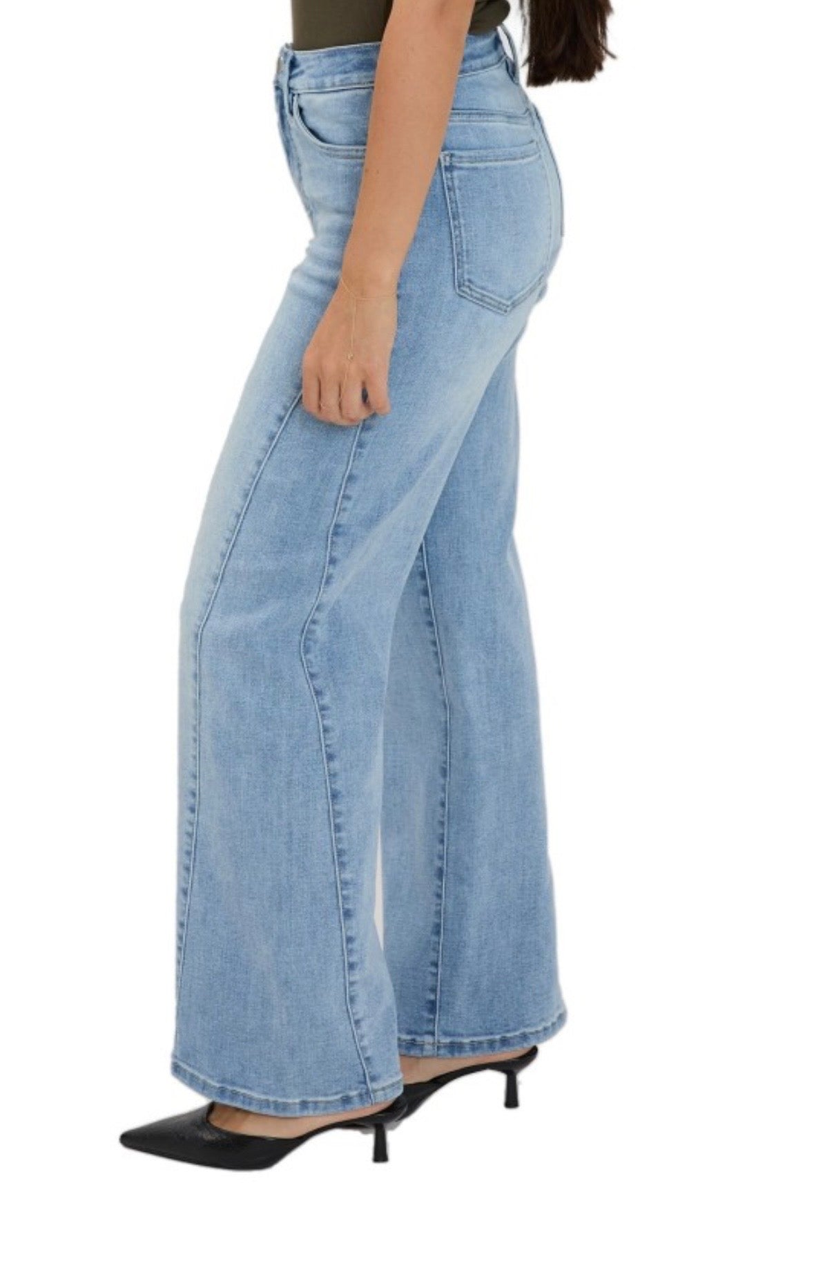 Hailey High Rise Wide Leg Jeans