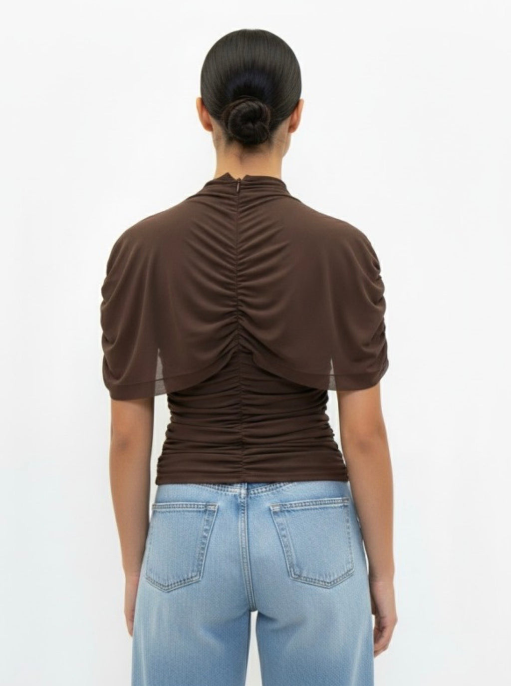 Brown Cape Top