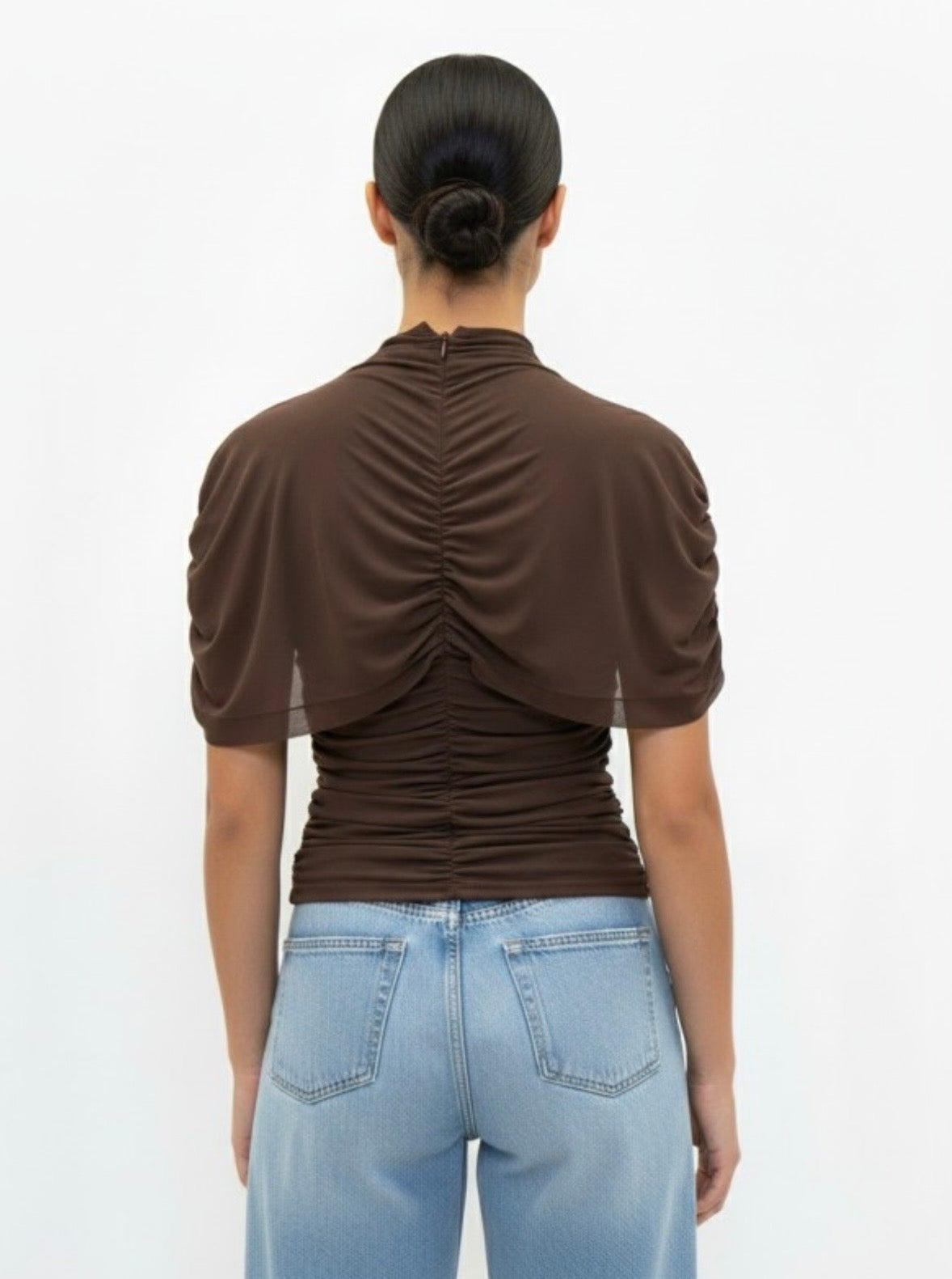 Brown Cape Top