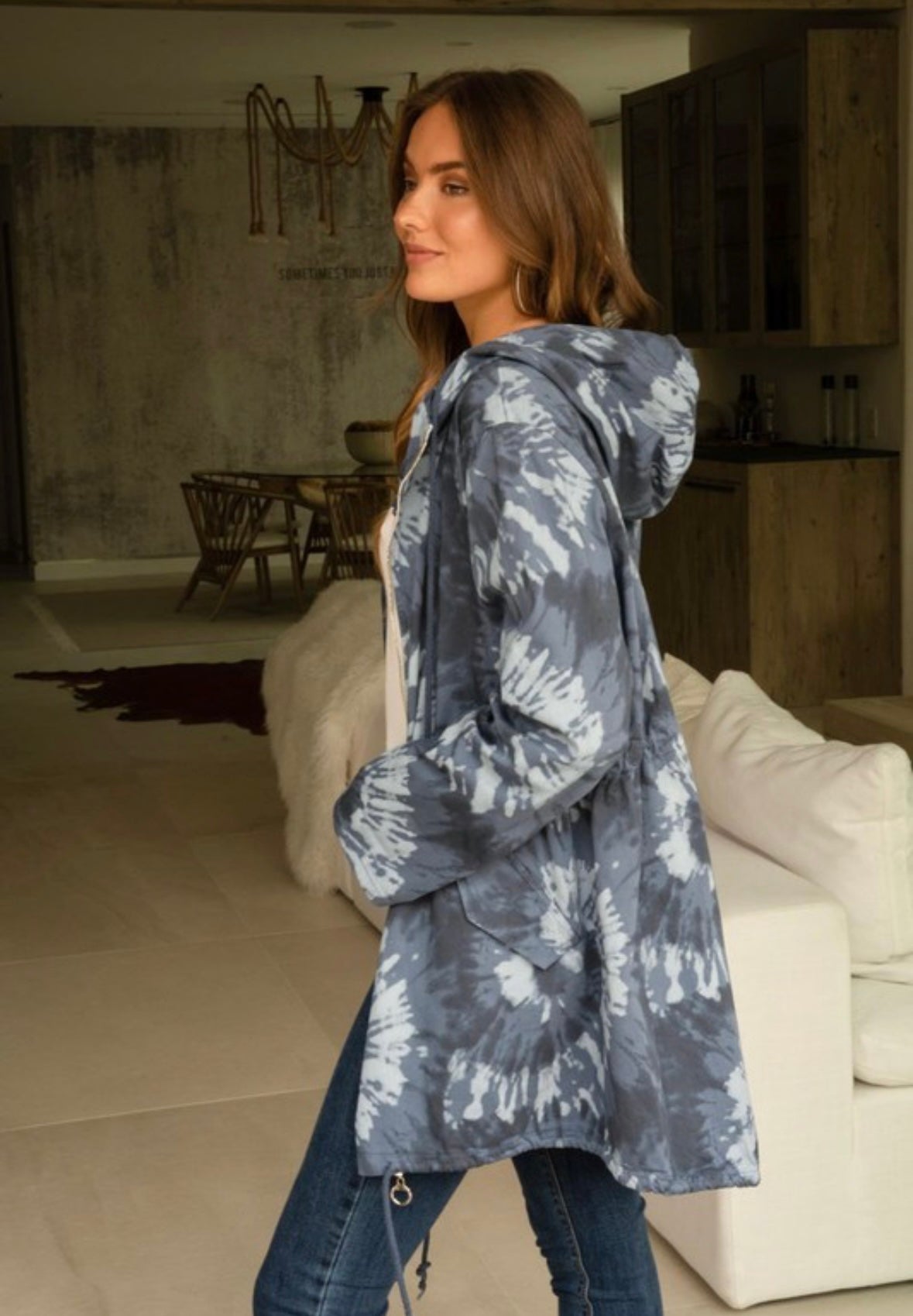 Blue Tie Dye Jacket