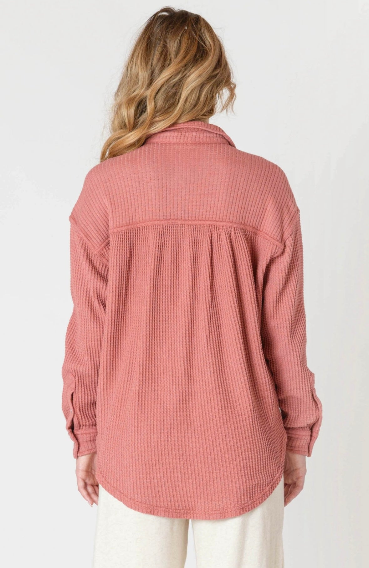 Brick Waffle Shacket