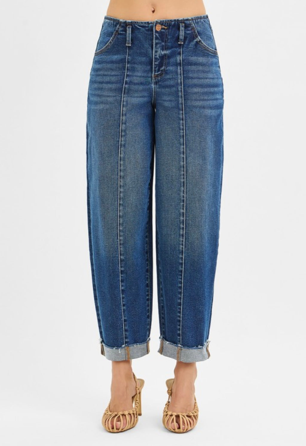 Peyton High Rise Barrel Jeans