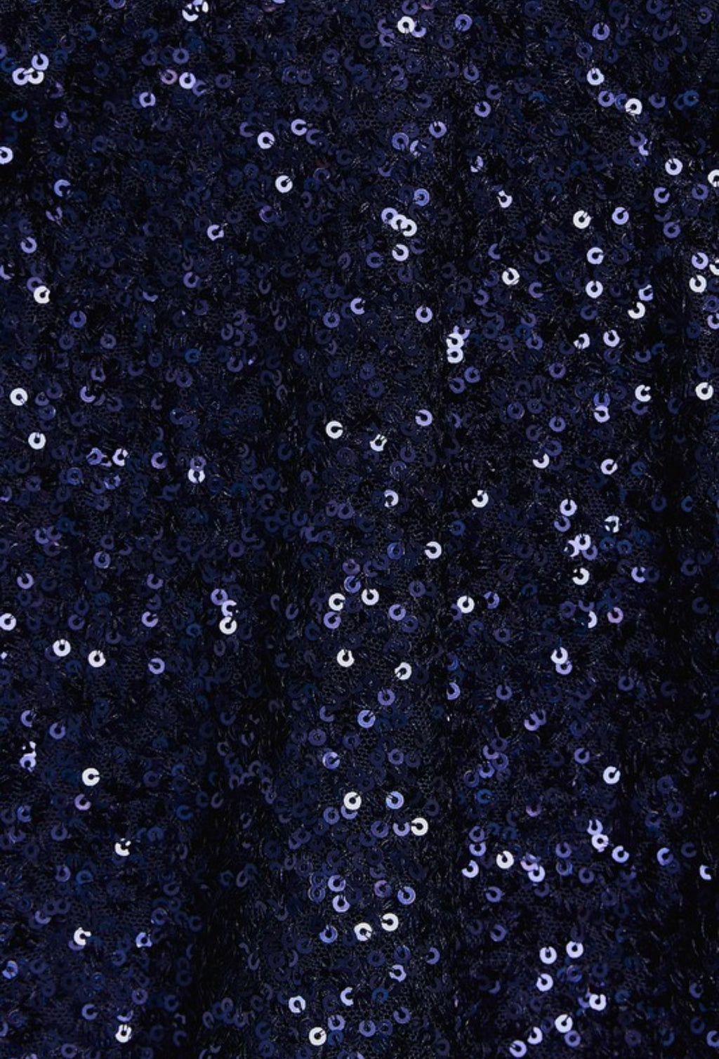 Blue Sequin Babydoll Top