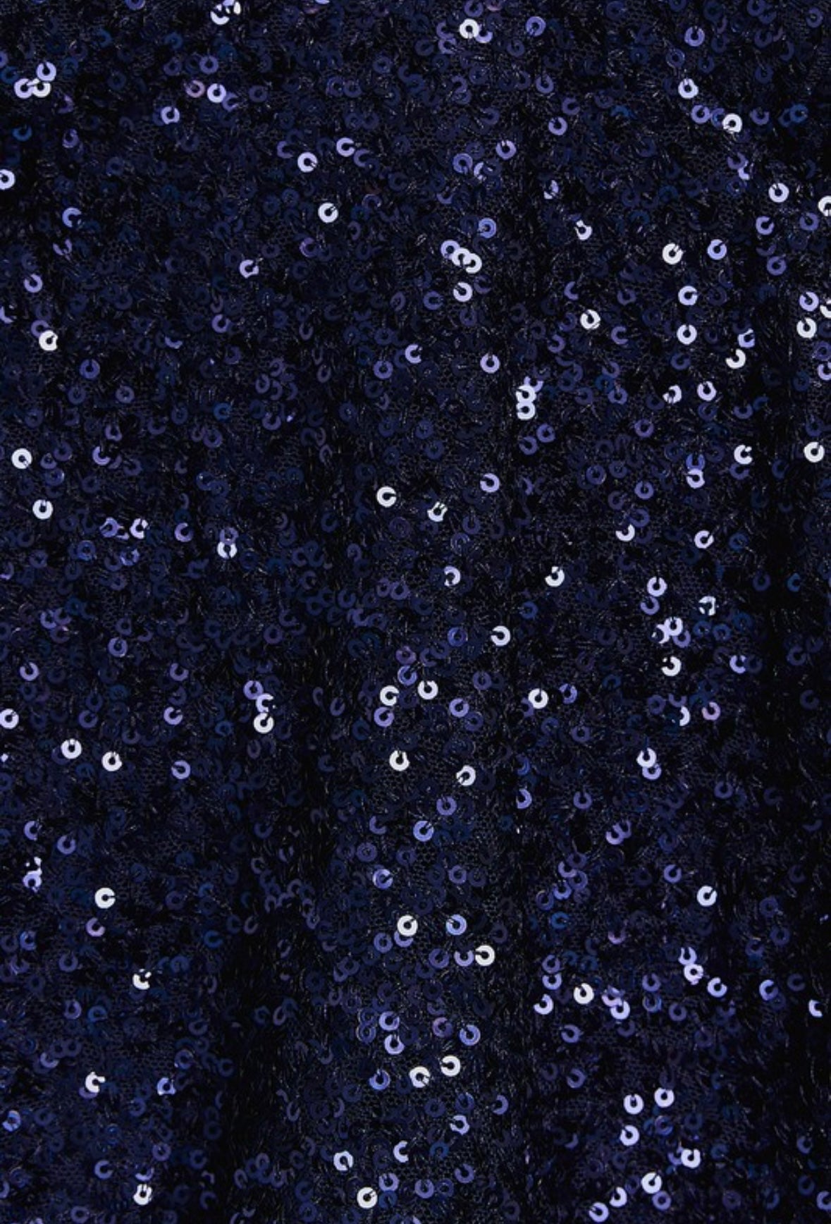 Blue Sequin Babydoll Top