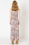 Neutral Abstract Mesh Dress
