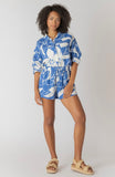 Blue Floral Shorts