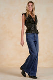 Black Vegan Leather Vest