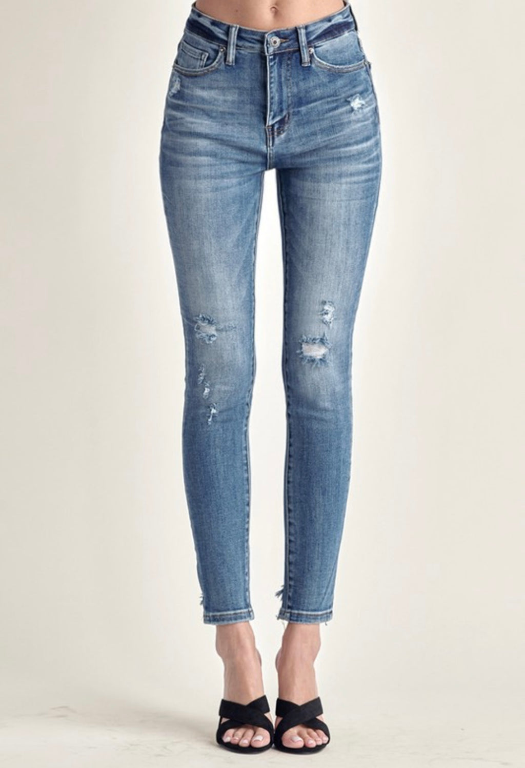 Denim High Rise Vintage Skinny Jeans