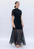 Black Cape Sonia Dress