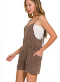 Brown Gauze Romper