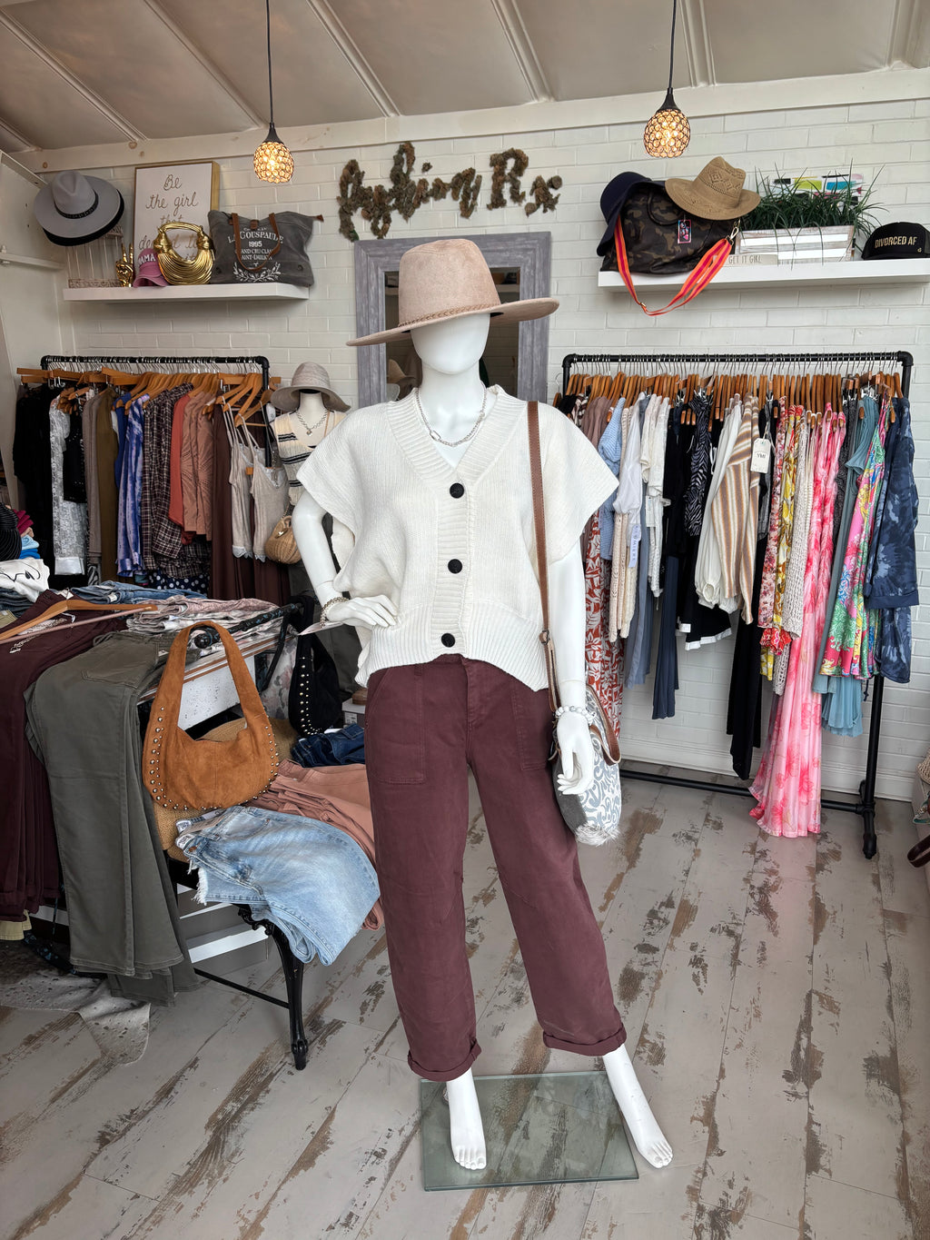 Brown Barrel Jeans