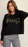 Black Cheers Sweater