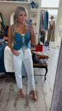 Denim Bustier Top