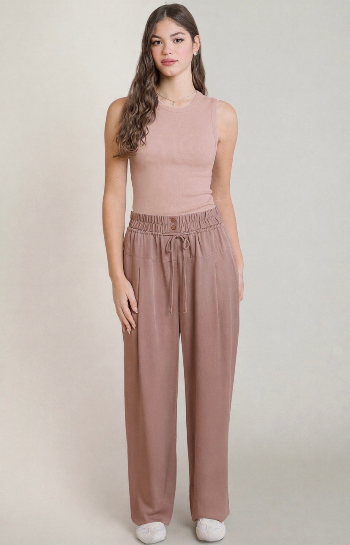 Dusty Rose Seam Tank