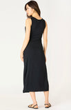 Black Knotted Maxi Tank Dress