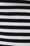 Navy Stripe One Shoulder Top