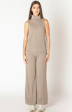 Almond Seam Wide Leg Pants