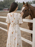 Harvest Bloom Mix Floral Maxi Dress