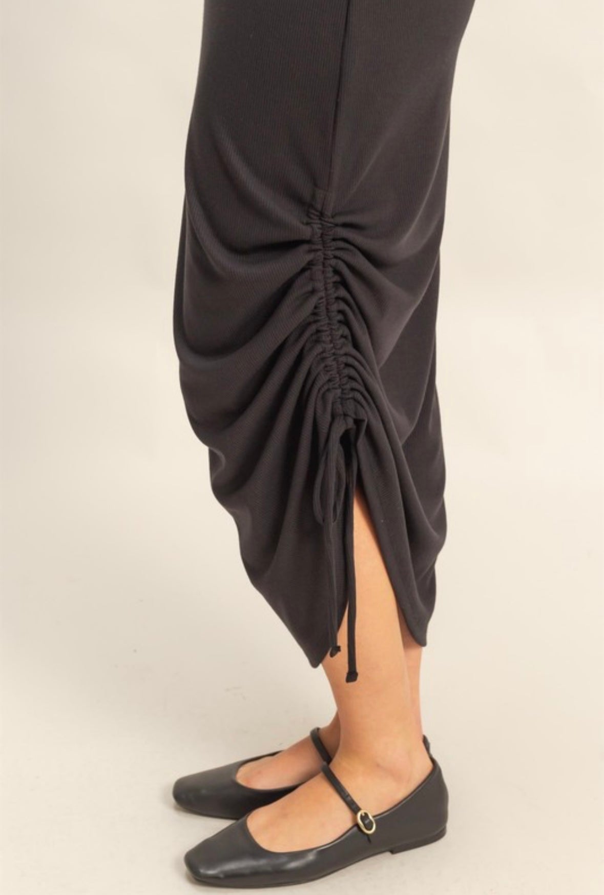 Black Twist Tank Dress