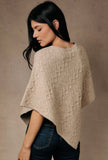 Oatmeal Knit Poncho Sweater