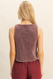 Mulberry Corduroy Vest