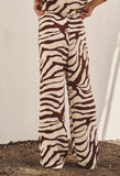 Brown Zebra Print Set