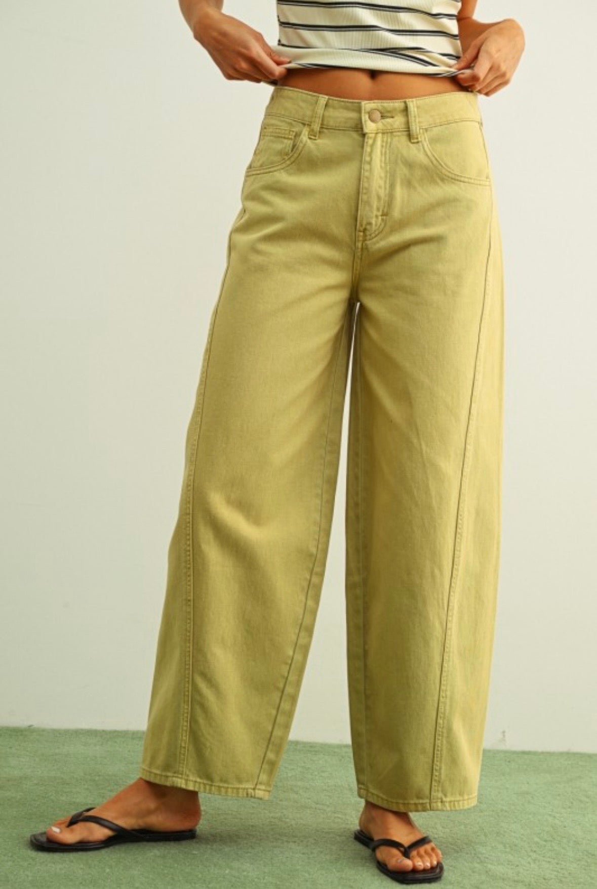 Sage Barrel Jeans